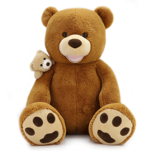 (Mis 5) MAGGIE ORSO Peluche c/Cucciolo 35cm…x24